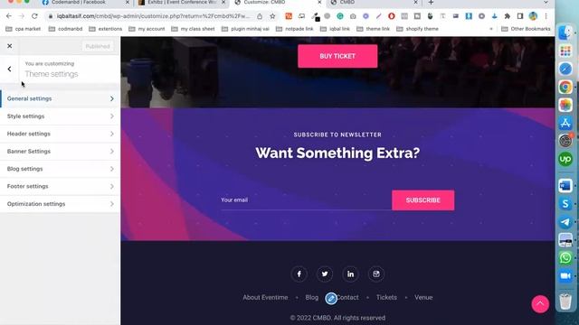 Exhibz Event Conference WordPress Theme Customize смотреть онлайн
