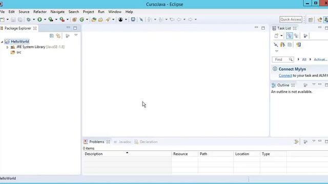 Java Hello World - Eclipse смотреть онлайн