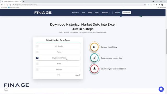 Finage Excel Plugin - Historical Market Data Feeds into Excel Spreadsheet смотреть онлайн