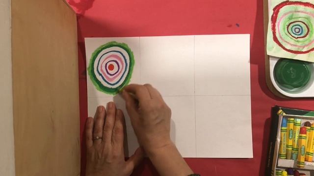 Kandinsky Inspired Circles - Kindergarten Lesson смотреть онлайн