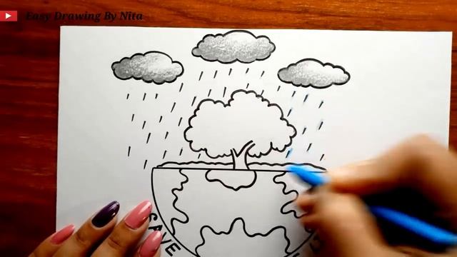 World Nature Conservation Day Drawing || Nature Conservation Poster Drawing || Save Water Save Life смотреть онлайн