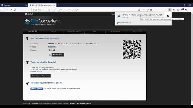 How To Download FaceBook Videos using ClipConverter.cc for FREE (2019-02-19) смотреть онлайн