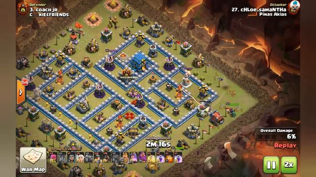 Pinas Aklas | Th12 | 50 v 50 War Raids | Clash of clans смотреть онлайн