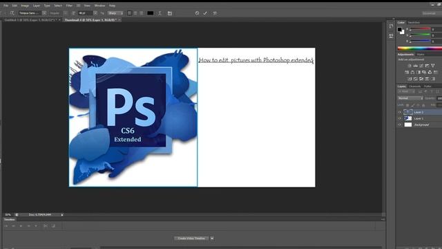 How to edit pictures with photoshop CS6 (extended) version | Tutorial #1 смотреть онлайн