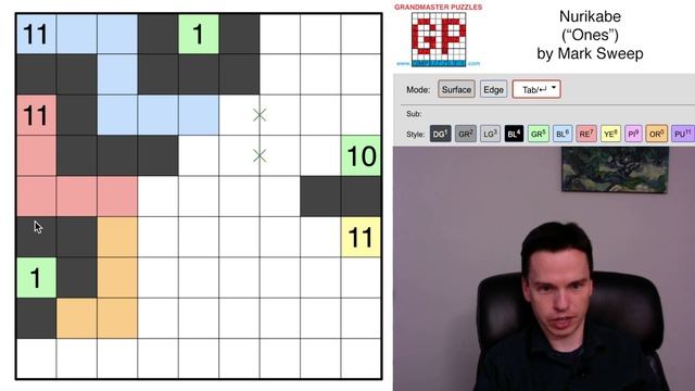 GMPuzzles - 2022/07/12 - Nurikabe by Mark Sweep смотреть онлайн