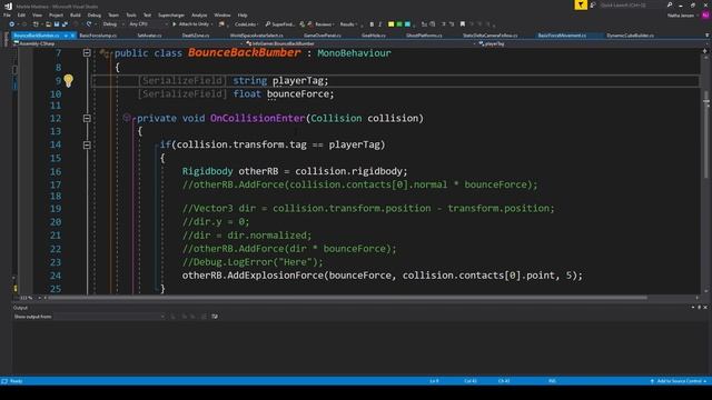 Create Bounce Bumper Game Mechanic in Unity смотреть онлайн
