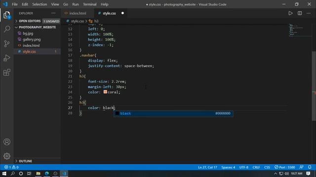 Beautiful Photography Website Using HTML CSS with Source Code смотреть онлайн