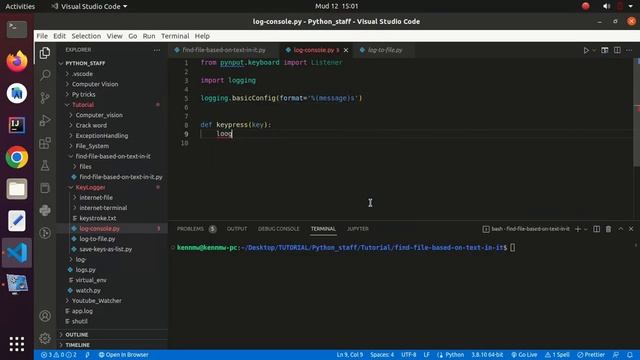 Python keylogger | Pynput module | Python keyboard logger | log keyboard strokes to console смотреть онлайн