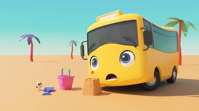 WOW! Buster Plays In The Sand By The Sea | Go Buster! | Bus Cartoons for Kids | Funny Videos & Song смотреть онлайн