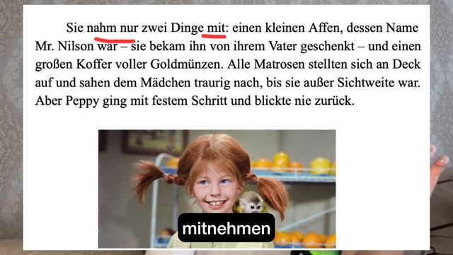 PRÄTERITUM | ЧИТАЕМ "ПЕППИ ДЛИННЫЙ ЧУЛОК" НА НЕМЕЦКОМ | Deutsch bei Oleg смотреть онлайн