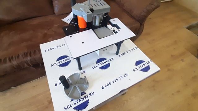 Видеоотчёт проверки клиенту в г. Курган - кромочный ручной станок КМ102 -SCL- смотреть онлайн