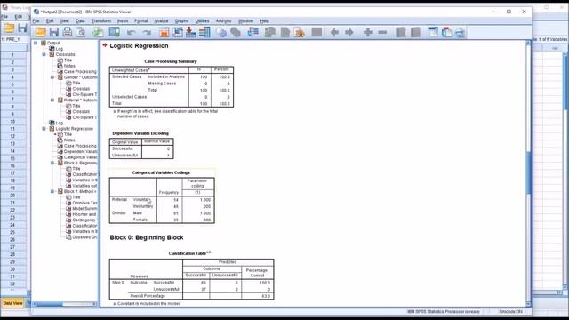 Binary Logisitic Regression in SPSS with Two Dichotomous Predictor Variables смотреть онлайн