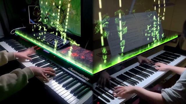 I invited the pianist from Genshin Impact Official Concert! “God-Devouring Mania” Epic Piano-Duo смотреть онлайн