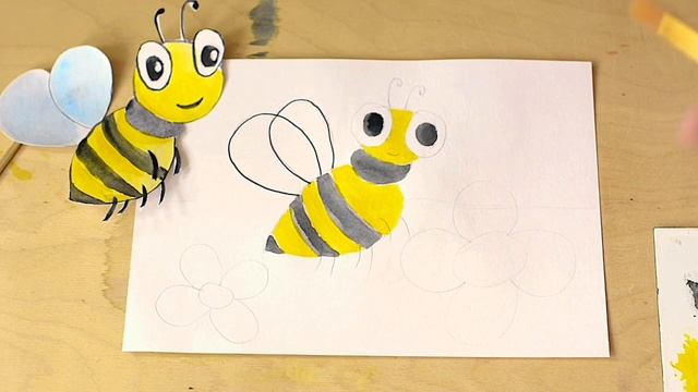 Рисуем пчелку! (для 3-5 лет) смотреть онлайн