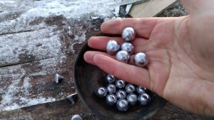 Отливка и зарядка пули "шар"