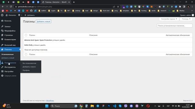 Урок 1. Подготовка Wordperss, Установка темы Hello Elementor, Установка Elementor смотреть онлайн