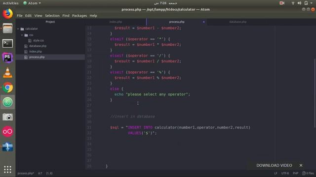 Calculator in PHP using MYSQL |Insert |Retrieve part-2 смотреть онлайн