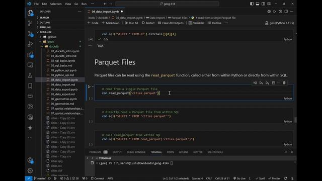 Spatial Data Management Week 11: Importing Spatial Data Into DuckDB смотреть онлайн