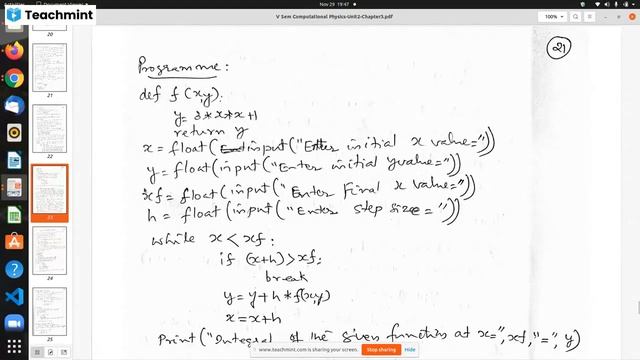 13. Python-Solution of Differential Equation- Euler & Runge Kutta Method смотреть онлайн