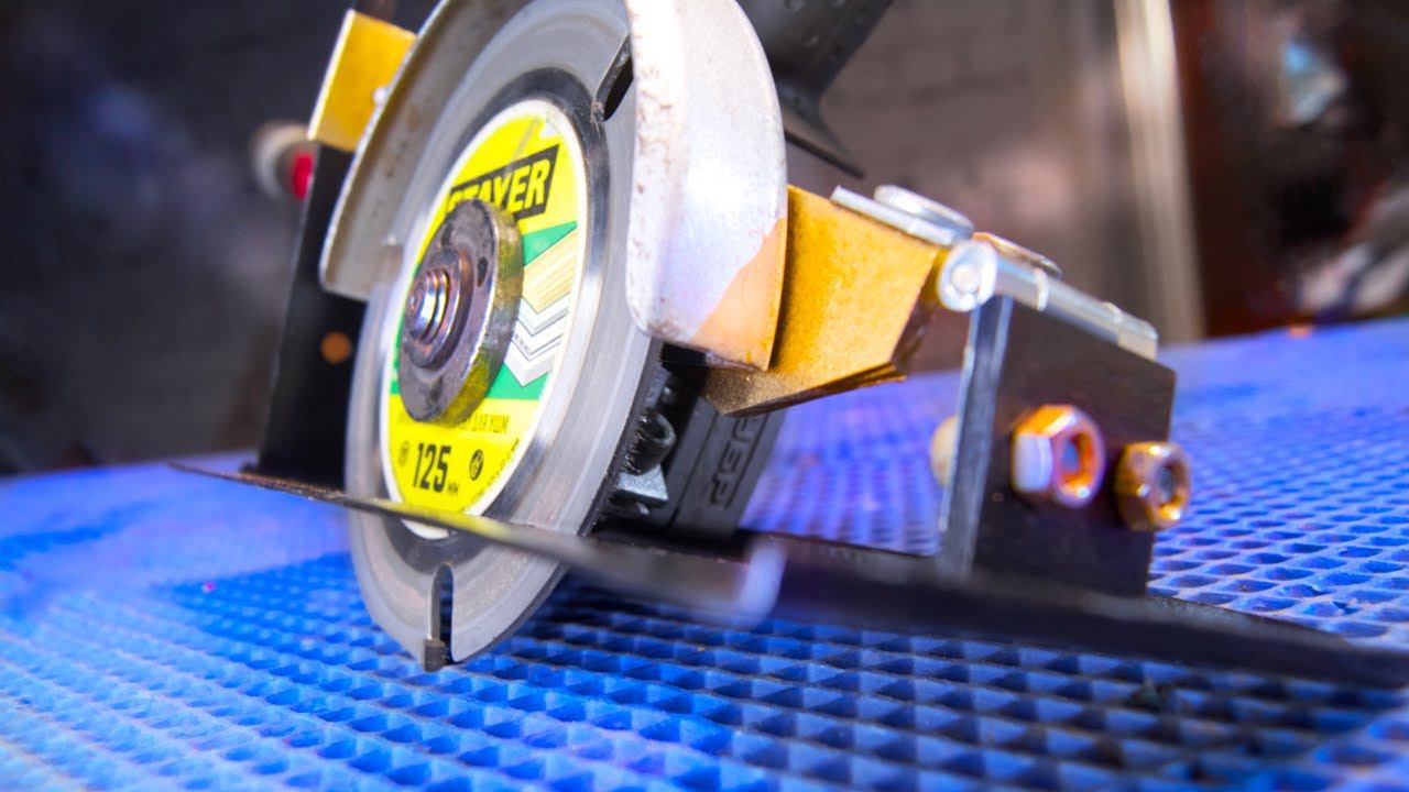 Изготовление циркулярной пилы из Угловой Шлифовальной Машины смотреть онлайн