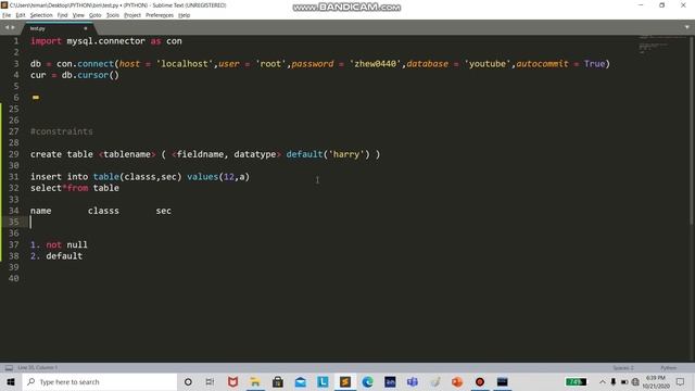 MYSQL AND MYSQL CONNECTOR #6 | SQL constraint смотреть онлайн