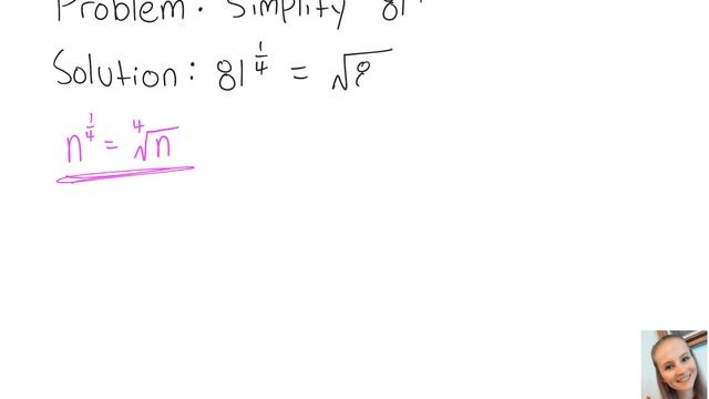 Exponents: Simplify 81^{1/4} смотреть онлайн