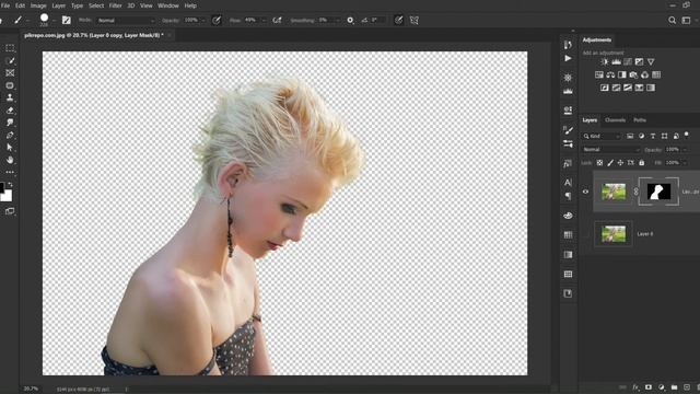 Complex Selection in Photoshop - Master class -19 in Hindi / Urdu - اردو / हिंदी смотреть онлайн