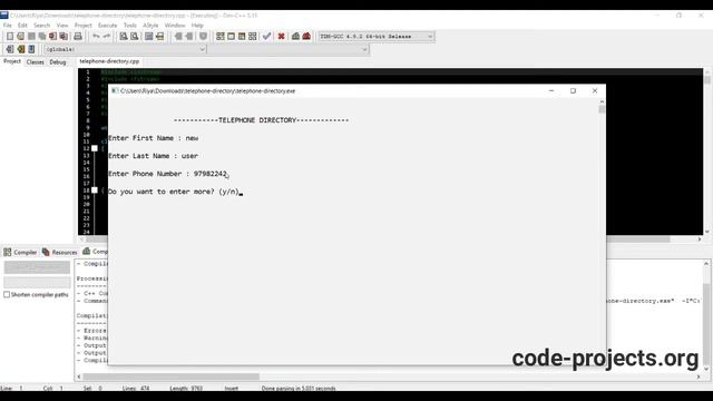 Telephone Directory In C++ With Source Code | Source Code & Projects смотреть онлайн