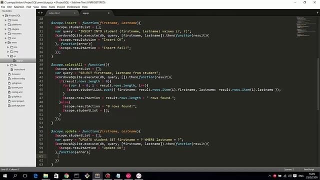 ionic Update Data (แก้ไขข้อมูลในฐานข้อมูล SQLite) смотреть онлайн
