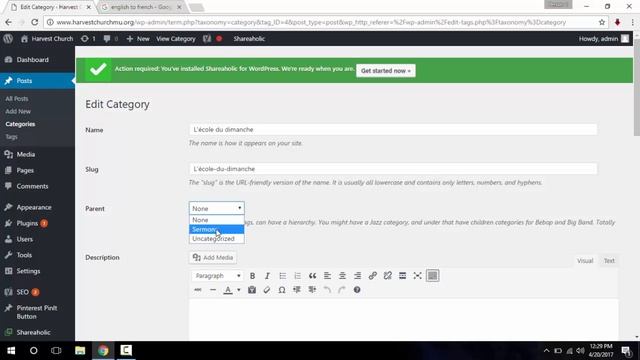 Step 13: How to create and edit post categories in wordpress смотреть онлайн