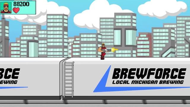 Machine Gun Train Run || Action Side-Scrolling Shooter смотреть онлайн