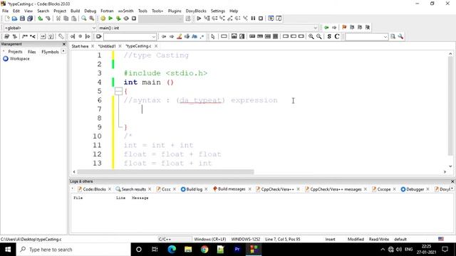 Type Casting in C Language | C Tutorial in Hindi #10 смотреть онлайн