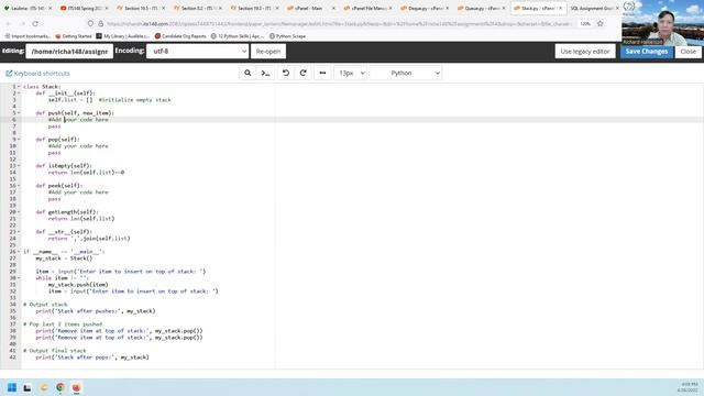 ITS148 Video 17 Spring 2022 Assignment 4 Stack, Queue, Deque ADTs смотреть онлайн