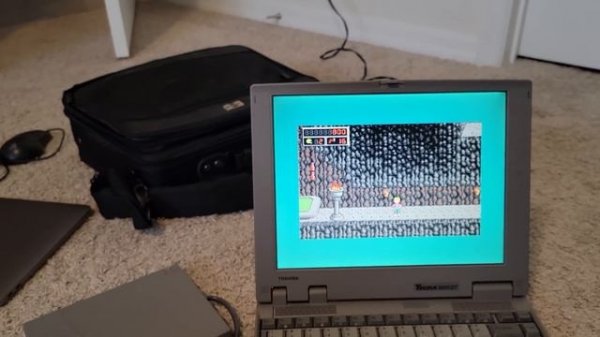 Setting up an MS-DOS & Windows 95 Laptop for Retro Games - Toshiba Tecra 500cdt