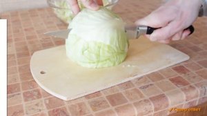 Как резать капусту на борщ или щи! (нарезать шинковать капусту) супер ответ