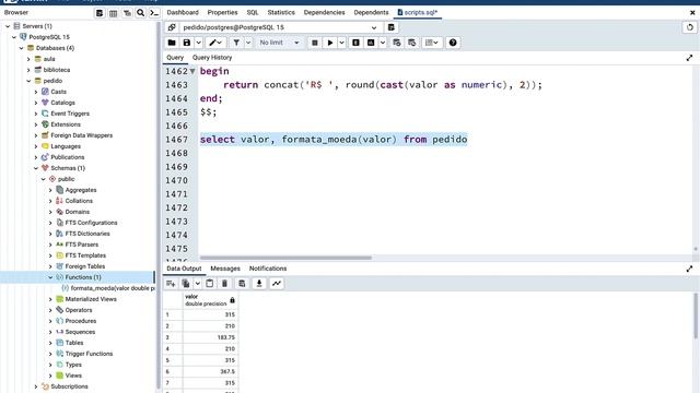 Criação de funções com PostgreSQL смотреть онлайн