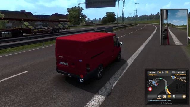 ETS2 1.36 Mods |Car Mod| - Going Near Seaport with FordTransit V1R20 Mod смотреть онлайн
