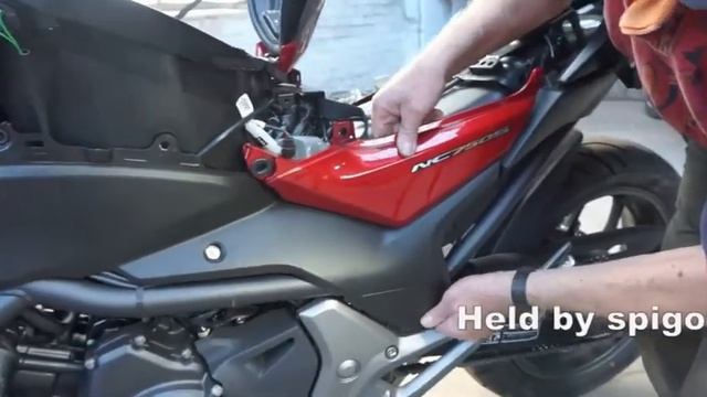 Honda NC750S Bodywork Panel Removal