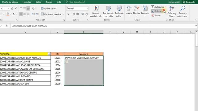 Función Rellenar con Excel - Autocompletar celdas en excel (Curso Gratis 2020) смотреть онлайн
