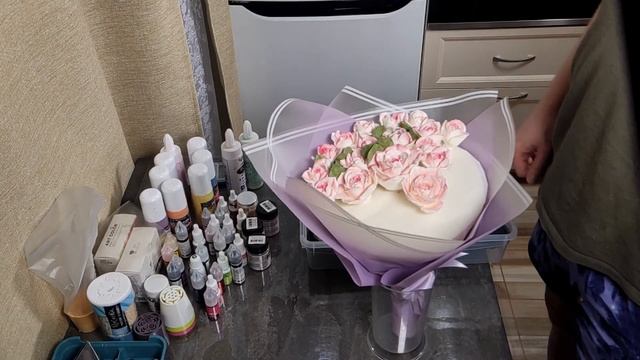 Сборка букета с розами Фиеста / Зефир ручной работы смотреть онлайн