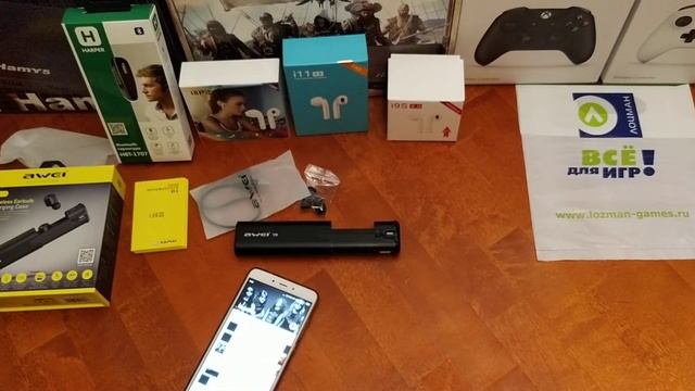 Обзор | Беспроводная гарнитура Awei T8 Bluetooth | lozmanGames смотреть онлайн