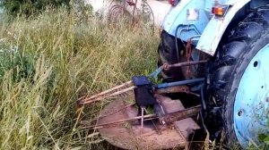 Косилка для ботвы,от  цепа к ножам