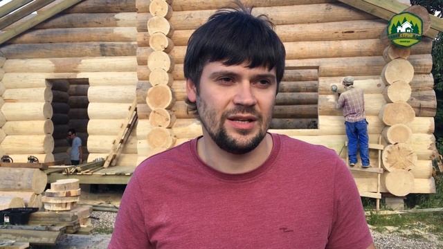 Шлифовка рубленого бревна. смотреть онлайн