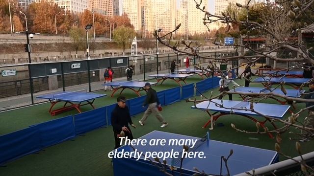 Beijing pensioners brave freezing winter for table tennis | AFP смотреть онлайн