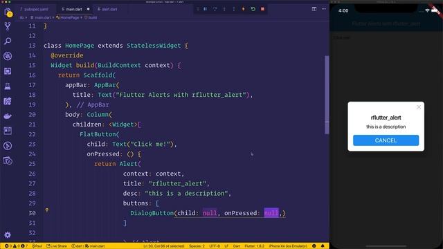 Flutter: Alert Dialogs with rflutter_alert смотреть онлайн