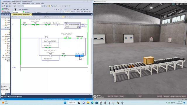 PLC Ladder Logic Basics For Beginners With A Working Conveyor смотреть онлайн