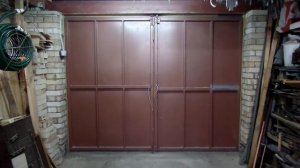 Мои дачные распашные металлические гаражные ворота сваренные своими руками