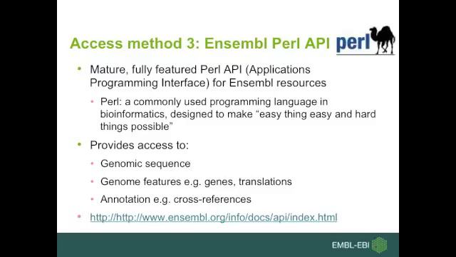 Programatic Acess to Ensembl Genome by Dr. Paul Kersey смотреть онлайн