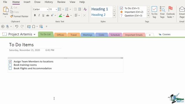 How To Create A To Do List In OneNote - OneNote Tutorial