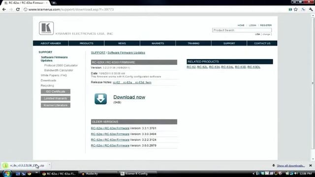 Installing Firmware via K-Config смотреть онлайн